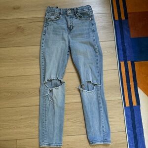 Classic Blue Distressed girl Jeans